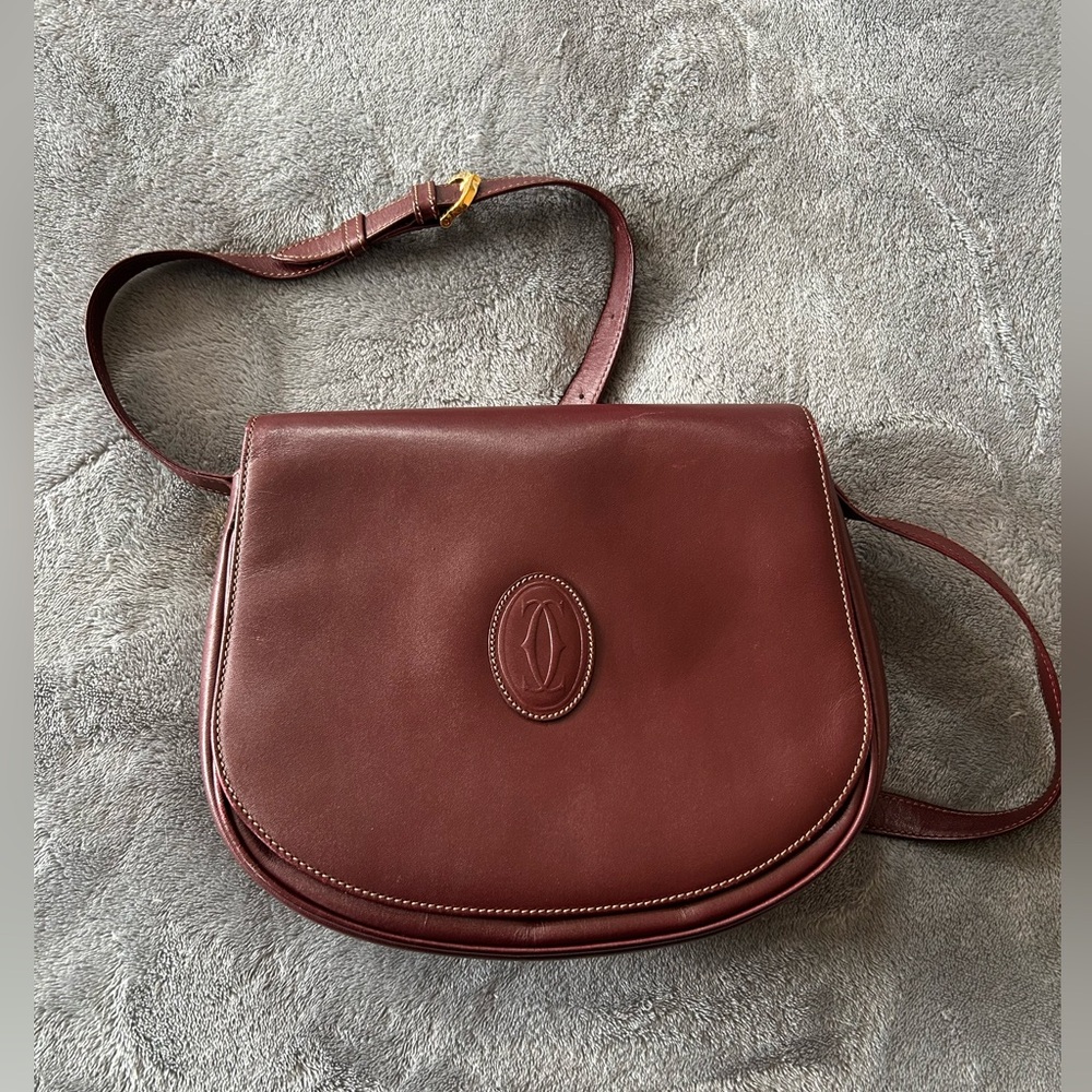 CARTIER Leather Shoulder Bag
